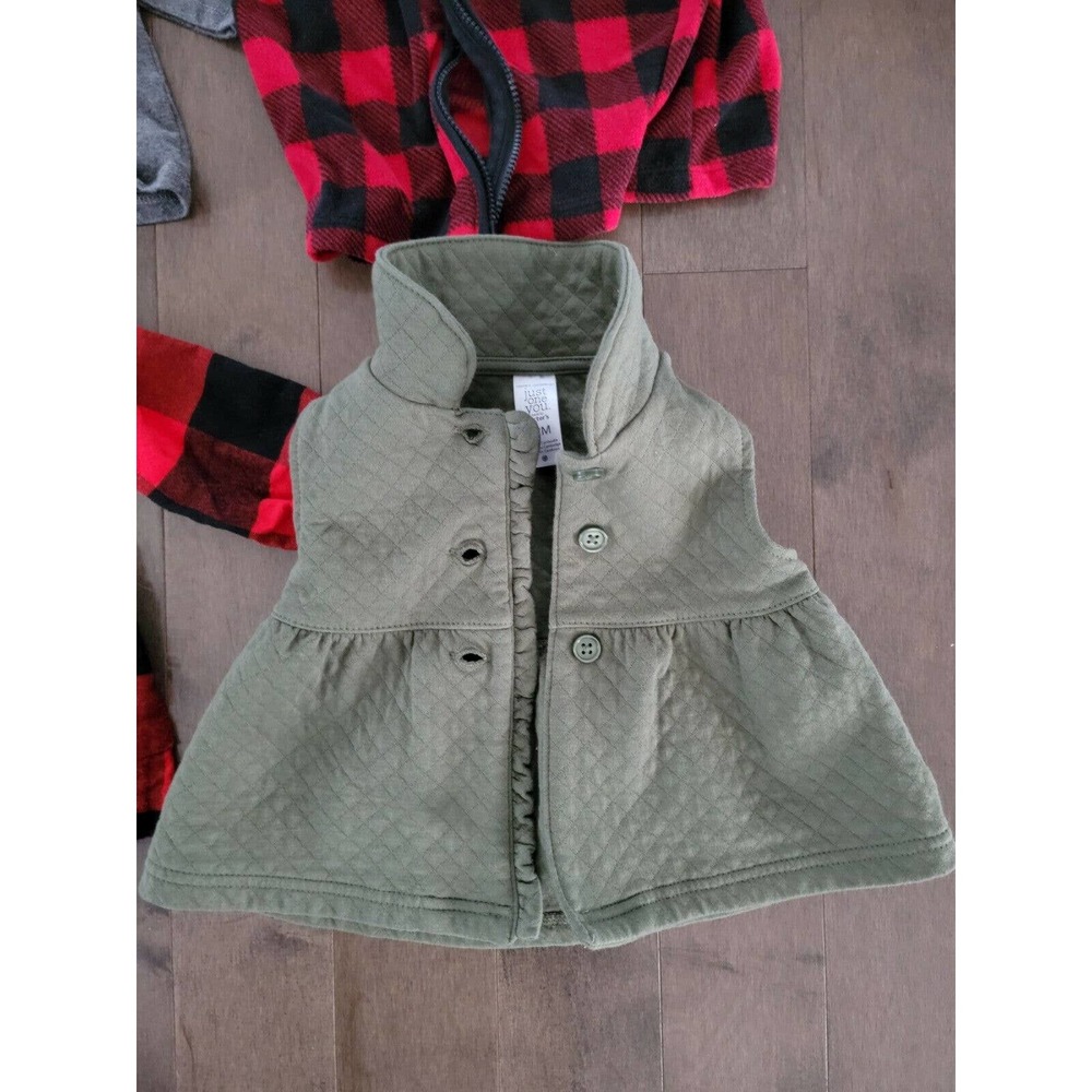 Baby Girl Clothes LOT Bundle Carters 6-12 Month Christmas Xmas Outfits Vest - Picture 6 of 11
